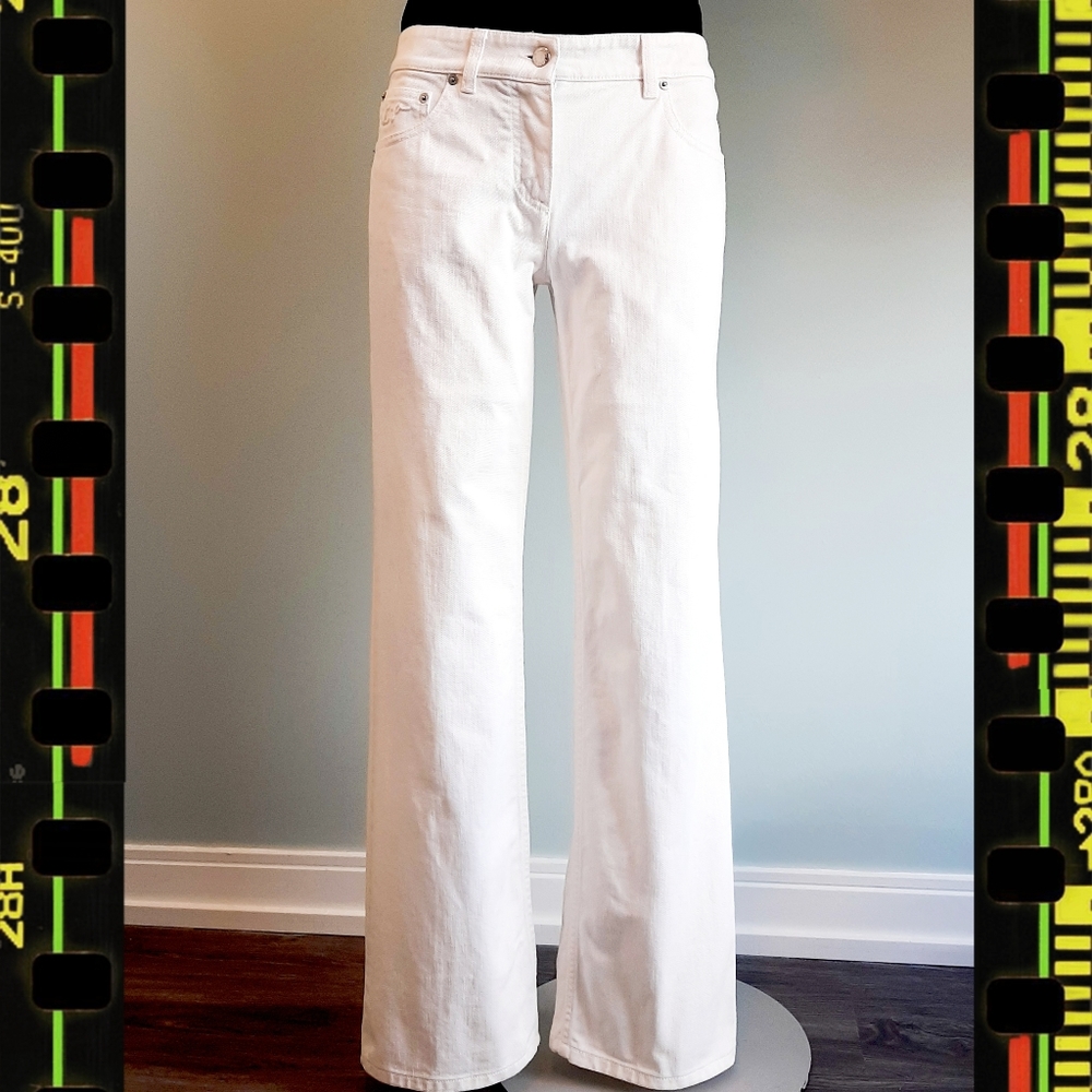 Louis Vuitton authentic denim white jeans